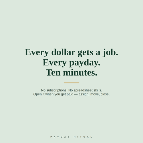 The Payday Ritual System — 2026/2027 Edition