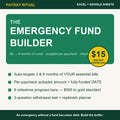 The Emergency Fund Builder — $15 emergency fund spreadsheet with paycheck autopilot, milestones and fund rules for Excel and Google Sheets